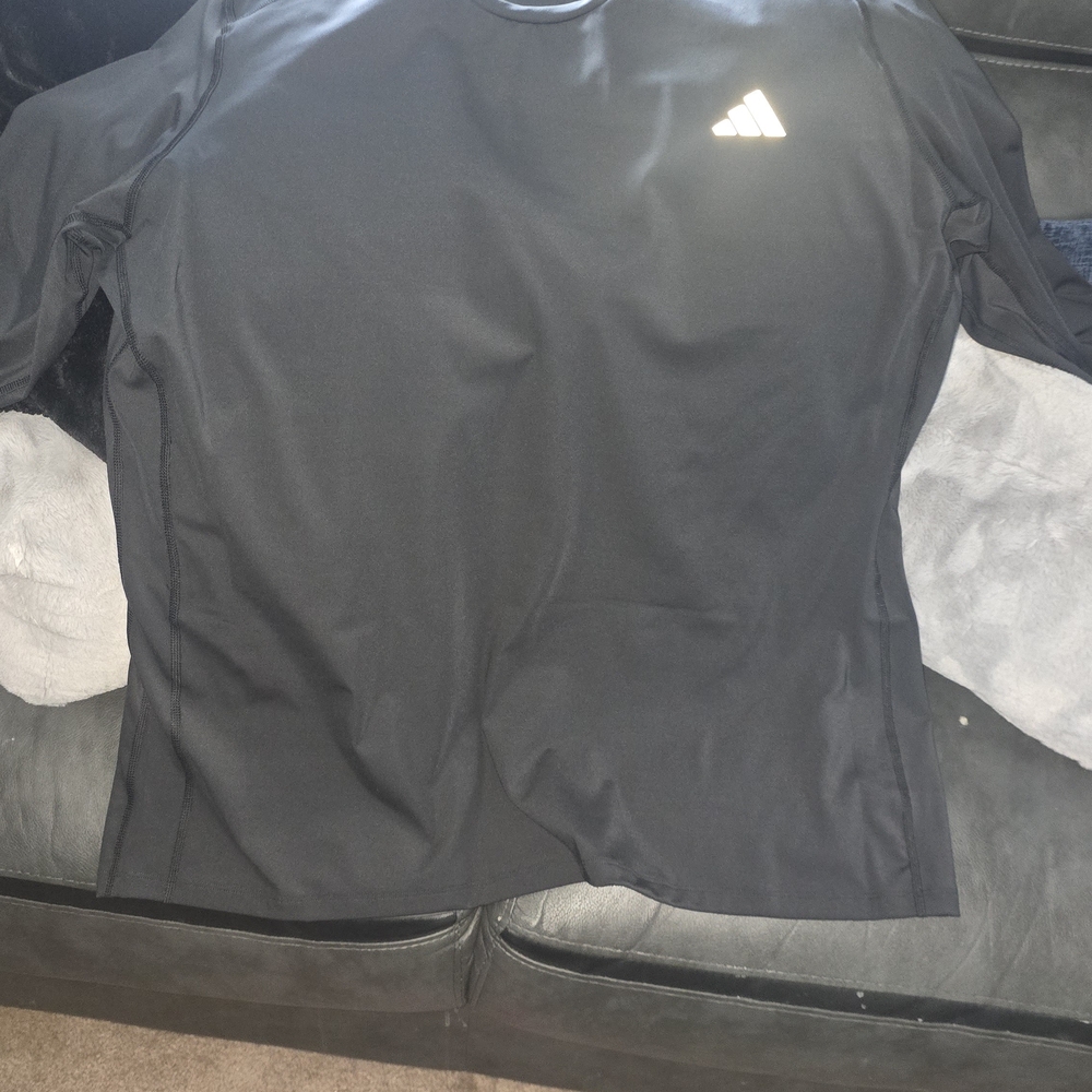 Adidas Black Rheon Soccer Under Jersey Or Workout Or Football Under Jersey